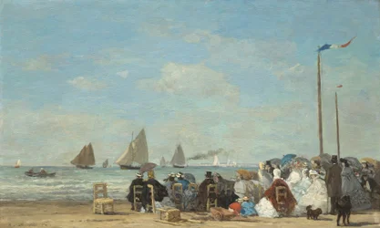 Strandscene i Trouville, 1863